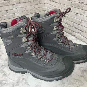 Columbia Woman’s Charcoal and Crimson Snow Boots